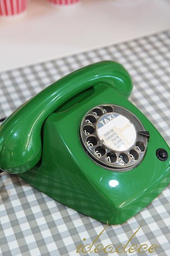 빈티지 네덜랜드 초록색이 예쁜 전화기